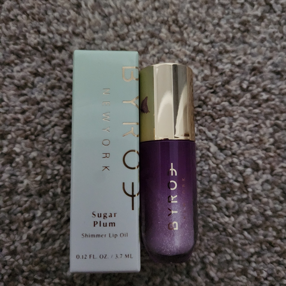 ROE Sugar Plum Shimmer Lip Oil - Vibrant Purple